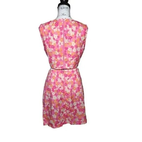 Shein Dress Size Large Midi Pink Floral open sides - Picture 2 of 8